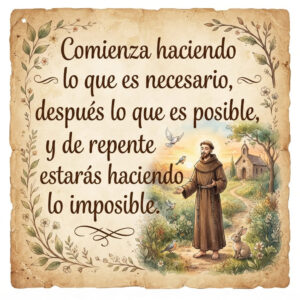 Frases de San Francisco de Asís y reflexiones